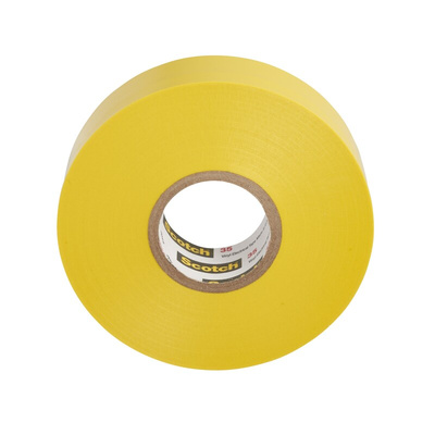 3M Scotch 35 Yellow PVC Electrical Tape, 19mm x 20m