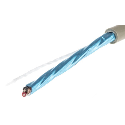 Alpha Wire Multicore Data Cable, 0.23 mm², 3 Cores, 24 AWG, Screened, 100m, Grey Sheath
