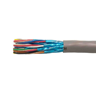 Alpha Wire Twisted Pair Data Cable, 12 Pairs, 0.25 mm², 24 Cores, 24 AWG, Screened, 305m, Grey Sheath