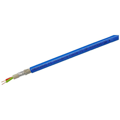Siemens Data Cable, 50.26 mm², 2 Cores, Screened, 20m, Blue Sheath