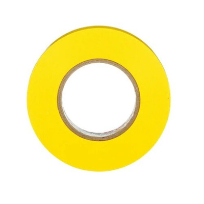 3M Temflex Yellow Vinyl Electrical Tape, 19mm x 20m