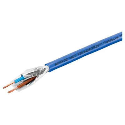 Siemens Multicore Mains Power Cable, 2 Cores, Blue Sheath