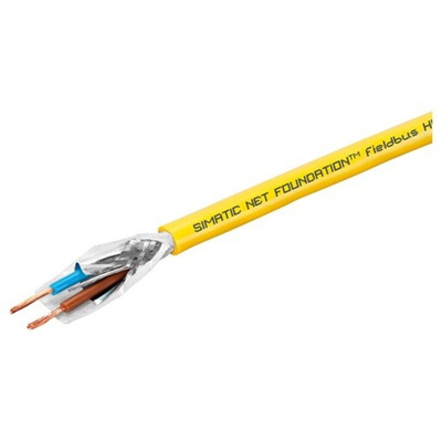 Siemens Multicore Industrial Cable, 2 Cores, 1000m, Yellow Sheath