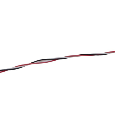 MICROWIRES Twisted Twisted Pair Cable, 0.08 mm2, 3 Cores, 28 AWG, Unscreened, 100m, Grey Sheath