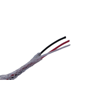 MICROWIRES Twisted Twisted Pair Cable, 0.13 mm2, 3 Cores, 26 AWG, Screened, 100m, Grey Sheath