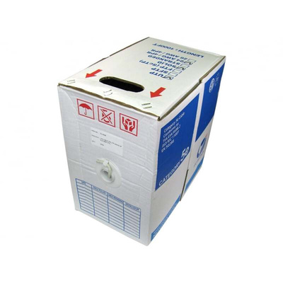 Twisted Pair Twisted Pair Cable, 24 AWG, Unscreened, 305m, White Sheath