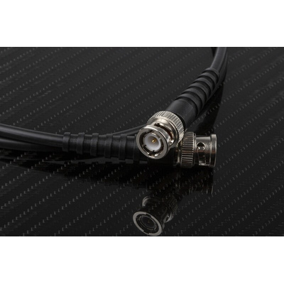 RS PRO Male BNC to Male BNC Coaxial Cable, 1m, RG58 Coaxial, Terminated