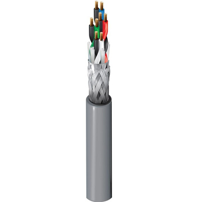 Belden Twisted Pair Data Cable, 4 Pairs, 0.08 mm², 8 Cores, 28 AWG, Screened, 152m, Chrome Sheath