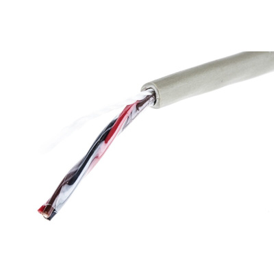 Alpha Wire Multicore Data Cable, 0.09 mm², 3 Cores, 28 AWG, Unscreened, 50m, Grey Sheath