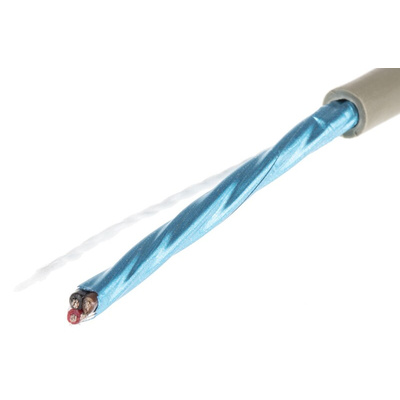 Alpha Wire Multicore Data Cable, 0.23 mm², 3 Cores, 24 AWG, Screened, 50m, Grey Sheath