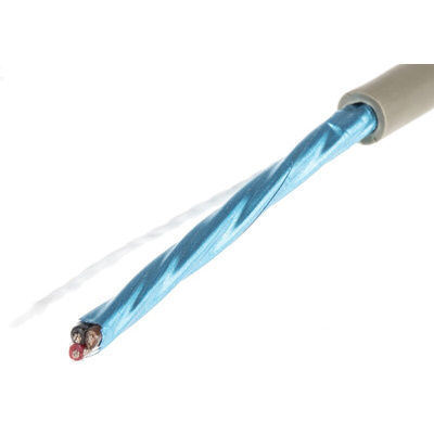 Alpha Wire Multicore Data Cable, 0.56 mm², 3 Cores, 20 AWG, Screened, 50m, Grey Sheath