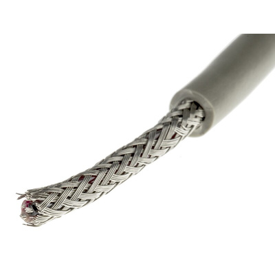 Alpha Wire Multicore Data Cable, 0.35 mm², 3 Cores, 22 AWG, Screened, 50m, Grey Sheath