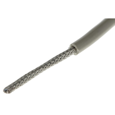 Alpha Wire Multicore Data Cable, 0.35 mm², 2 Cores, 22 AWG, Screened, 50m, Grey Sheath