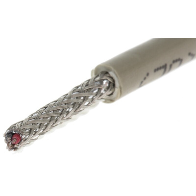 Alpha Wire Multicore Data Cable, 0.09 mm², 3 Cores, 28 AWG, Screened, 50m, Grey Sheath