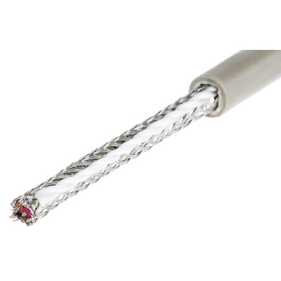 Alpha Wire Multicore Data Cable, 0.09 mm², 4 Cores, 28 AWG, Screened, 50m, Grey Sheath