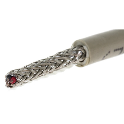 Alpha Wire Multicore Data Cable, 0.14 mm², 3 Cores, 26 AWG, Screened, 50m, Grey Sheath
