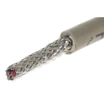 Alpha Wire Multicore Data Cable, 0.23 mm², 3 Cores, 24 AWG, Screened, 50m, Grey Sheath