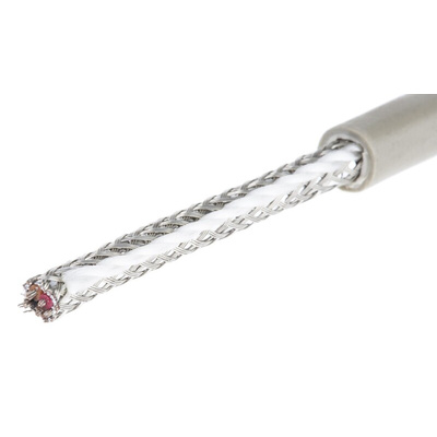 Alpha Wire Multicore Data Cable, 0.23 mm², 4 Cores, 24 AWG, Screened, 50m, Grey Sheath