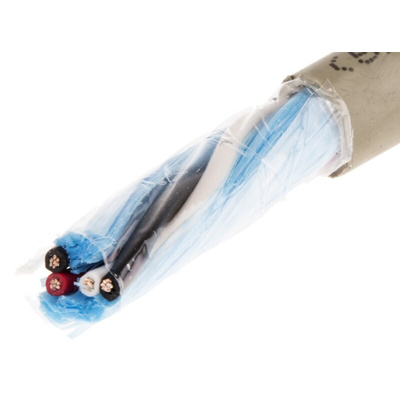 Alpha Wire Twisted Pair Data Cable, 2 Pairs, 0.23 mm², 4 Cores, 24 AWG, Unscreened, 50m, Grey Sheath