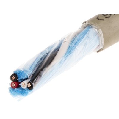 Alpha Wire Twisted Pair Data Cable, 2 Pairs, 0.81 mm², 4 Cores, 18 AWG, Unscreened, 50m, Grey Sheath