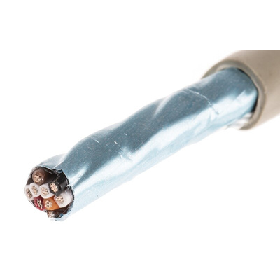 Alpha Wire Twisted Pair Data Cable, 4 Pairs, 0.23 mm², 8 Cores, 24 AWG, Screened, 50m, Grey Sheath