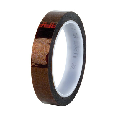 3M Scotch 1205 Amber Polyimide Film Electrical Tape, 12mm x 33m