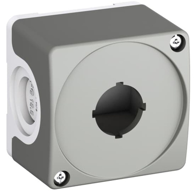1SFA619811R2001 | Dark Grey/Light Grey Plastic CEP Push Button Enclosure - 65mm Diameter
