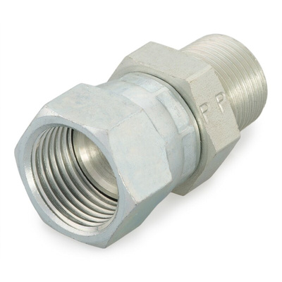 Parker Hydraulic Male Stud NPTF 1/2 Male to UNF 7/8-14 Female, 10 F6X-S