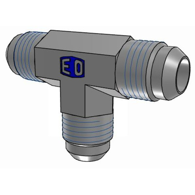 Parker Hydraulic Union Tee Compression Tube Fitting UNF 1 5/8-12 Male to UNF 1 5/8-12 Male, 20JMTXS