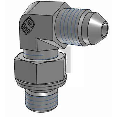 Parker Hydraulic Male Stud M12 Male to UNF 7/16-20 Male, 4M12C8OMXS