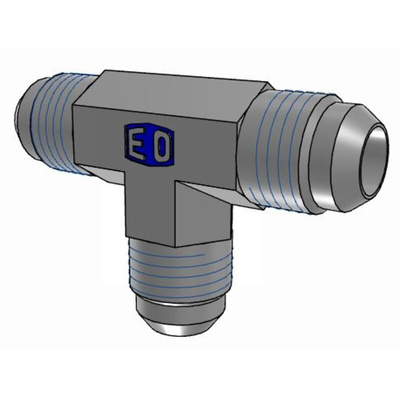 Parker Hydraulic Union Tee Compression Tube Fitting UNF 9/16-18 Male to UNF 9/16-18, 6JMTXS