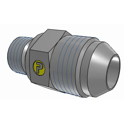 Parker Hydraulic Male Stud M14 Male to UNF 3/4-16 Male, 8M14F82EDMXS