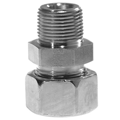 Parker Hydraulic Swivel 24° Cone Male to NPT 1/4 Male, GE06S1/4NPTCF