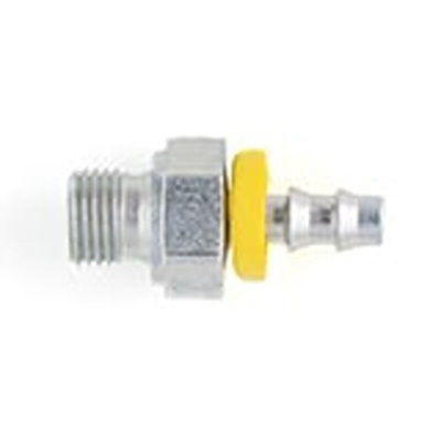 Parker Crimped Hose Fitting 1/2 in Hose to Push In 1/2 in, 3D982-8-8