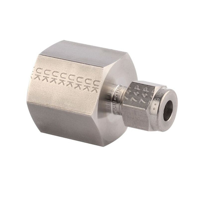 Parker Hydraulic Straight Compression Tube Fitting NPT 1/4, M6FSC1/4N-316