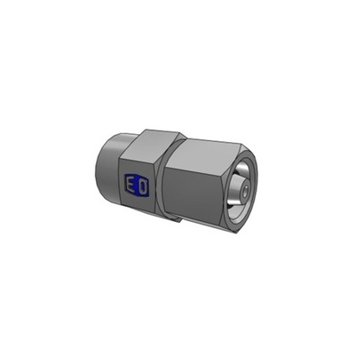 Parker Hydraulic Swivel 24° Metric Flareless Male to BSPP 1/4-19 Male, MAVE06SR1/4CF
