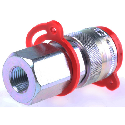 CEJN Steel Female Hydraulic Quick Connect Coupling, G 1/4 Female