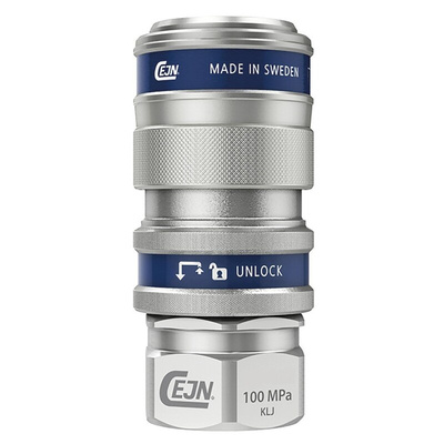 CEJN Steel Female Hydraulic Quick Connect Coupling, G 3/8 Female