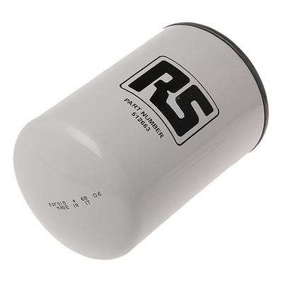 RS PRO 12 bar 3/4in Hydraulic Spin-On Filter Can, 55L/min max, 10μm filtration size