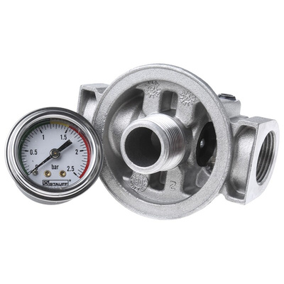 RS PRO 12 bar 3/4in Hydraulic Spin-On Filter Can, 65L/min max, 10μm filtration size