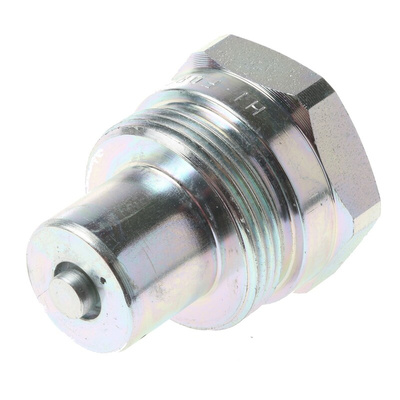 Hi-Force Steel Male Hydraulic Quick Connect Coupling, NPT 3/8-18 Female