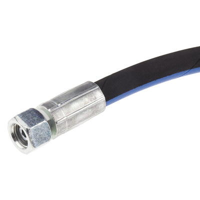RS PRO 362mm Synthetic Rubber Hydraulic Hose Assembly, 400bar Max Pressure