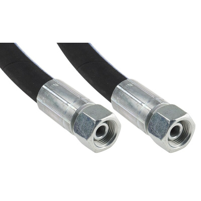 RS PRO 658mm Synthetic Rubber Hydraulic Hose Assembly, 330bar Max Pressure