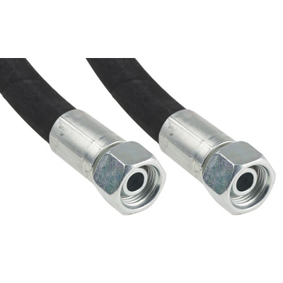 RS PRO 856mm Synthetic Rubber Hydraulic Hose Assembly, 275bar Max Pressure