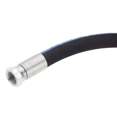 RS PRO 1154mm Synthetic Rubber Hydraulic Hose Assembly, 215bar Max Pressure