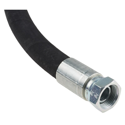 RS PRO 1954mm Synthetic Rubber Hydraulic Hose Assembly, 215bar Max Pressure