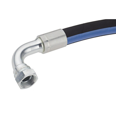 RS PRO 1954mm Synthetic Rubber Hydraulic Hose Assembly, 215bar Max Pressure