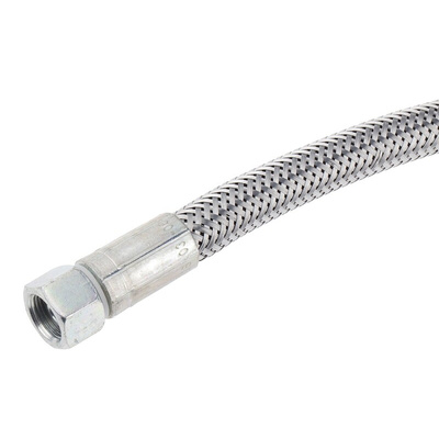 RS PRO 1000mm Galvanized Steel Wire Hydraulic Hose Assembly, 155bar Max Pressure