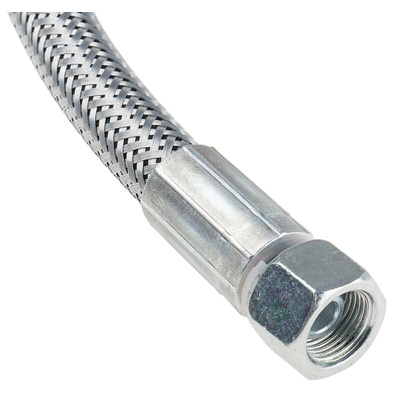 RS PRO 2000mm Galvanized Steel Wire Hydraulic Hose Assembly, 155bar Max Pressure