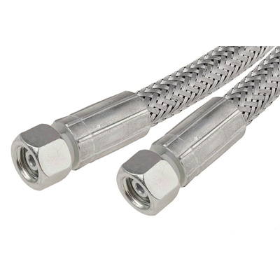 RS PRO 500mm Galvanized Steel Wire Hydraulic Hose Assembly, 140bar Max Pressure